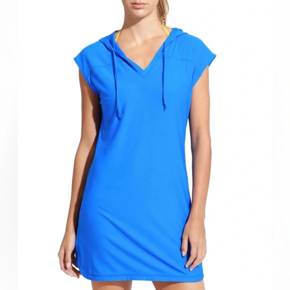 Athleta Other - Athleta WICK-IT HOODIE COVERUP in Blue